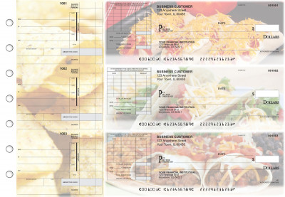 Mexican Cuisine Itemized Invoice Business Checks | BU3-CDS07-TNV