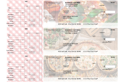 Pizza General Itemized Invoice Business Checks | BU3-CDS08-GII