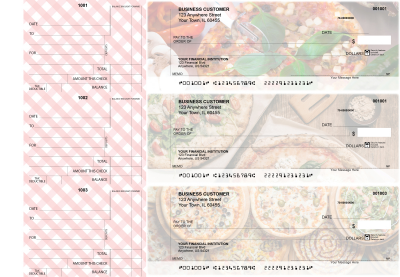 Pizza Standard Counter Signature Business Checks | BU3-CDS08-SCS