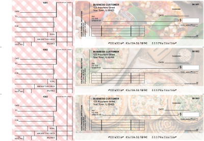 Pizza Standard Invoice Business Checks | BU3-CDS08-SNV