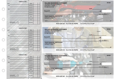 Mechanic Accounts Payable Designer Business Checks | BU3-CDS13-DED