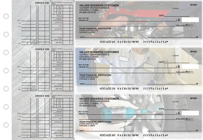 Mechanic Multi Purpose Designer Business Checks  | BU3-CDS13-DEP