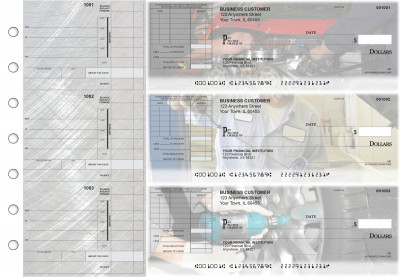 Mechanic Itemized Invoice Business Checks | BU3-CDS13-TNV