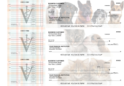 Veterinarian Accounts Payable Designer Business Checks | BU3-CDS14-DED