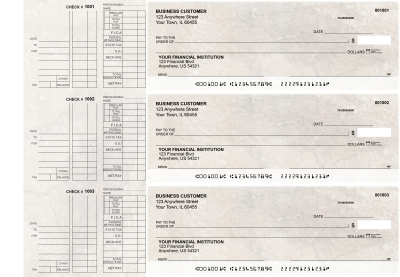 Granite Multi Purpose Designer Business Checks  | BU3-CDS16-DEP