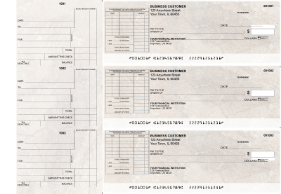 Granite Standard Itemized Invoice Business Checks | BU3-CDS16-SII