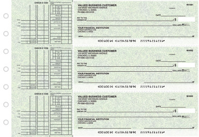 Grassy Multi Purpose Designer Business Checks  | BU3-CDS17-DEP