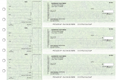 Grassy Itemized Counter Signature Business Checks | BU3-CDS17-ICS