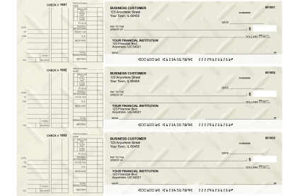 Iron Multi Purpose Designer Business Checks  | BU3-CDS18-DEP