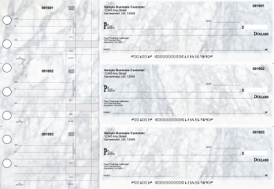 Marble Standard Disbursement Designer Business Checks | BU3-CDS20-SDS