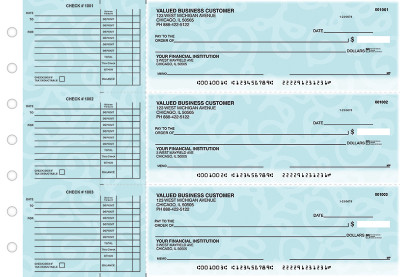 Swirls Accounts Payable Designer Business Checks | BU3-CDS24-DED