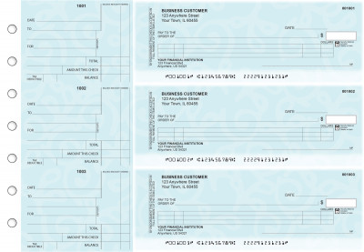 Swirls Itemized Counter Signature Business Checks | BU3-CDS24-ICS