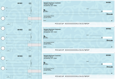 Swirls Standard Disbursement Designer Business Checks | BU3-CDS24-SDS