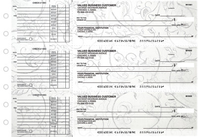 Vintage Accounts Payable Designer Business Checks | BU3-CDS25-DED