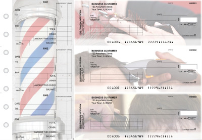 Barber Standard Invoice Business Checks | BU3-CDS28-SNV