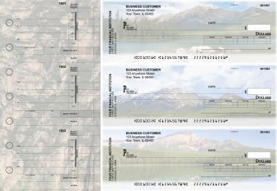 Scenic Mountains Invoice Business Checks | BU3-CDS29-INV