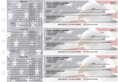 American Flag Accounts Payable Designer Business Checks | BU3-CDS32-DED