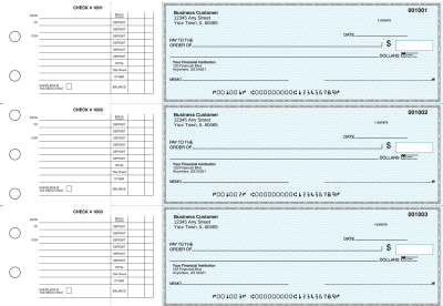 Teal Safety Accounts Payable Business Checks | BU3-ESF01-DED