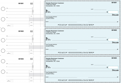 Teal Safety Standard Disbursement Business Checks | BU3-ESF01-SDS