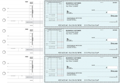 Teal Safety Itemized Invoice Business Checks | BU3-ESF01-TNV