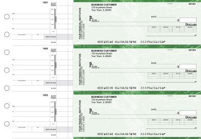 Green Marble Invoice Business Checks | BU3-GMA01-INV