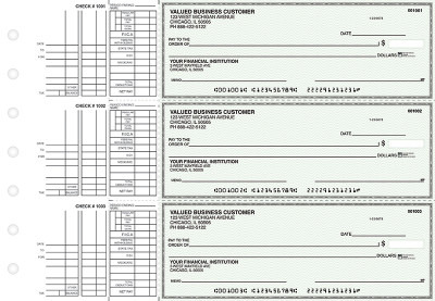 Green Safety Multi Purpose Business Checks | BU3-GRN01-DEP