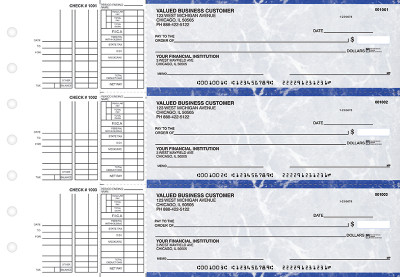 Blue Marble Multi Purpose Business Checks | BU3-LMA01-DEP