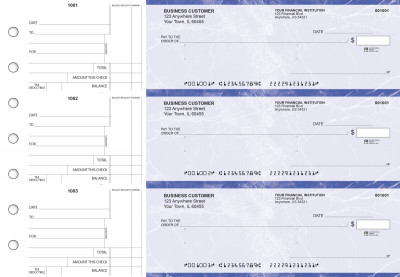 Blue Marble Standard Mailer Business Checks | BU3-LMA01-SML