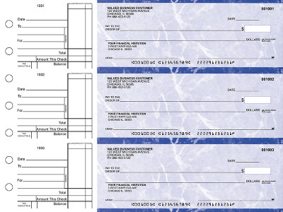 Blue Marble Standard Business Checks | BU3-LMA01-STA