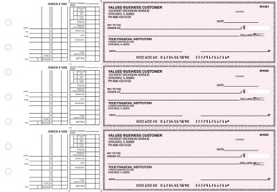 Pink Safety Multi Purpose Business Checks | BU3-PSF01-DEP