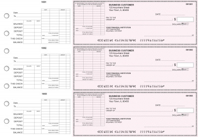 Pink Safety General Itemized Invoice Business Checks | BU3-PSF01-GII