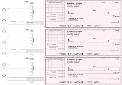 Pink Safety Itemized Invoice Business Checks | BU3-PSF01-TNV