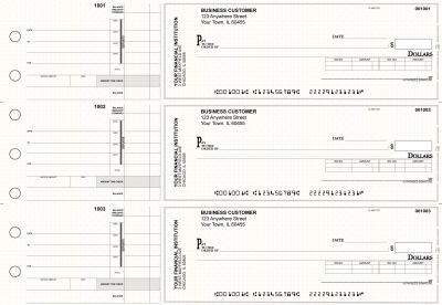 Tan Knit Invoice Business Checks | BU3-TPM02-INV