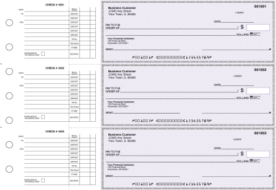 Purple Safety Accounts Payable Business Checks | BU3-USF01-DED