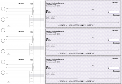 Purple Safety Standard Disbursement Business Checks | BU3-USF01-SDS