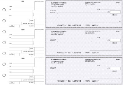 Purple Safety Standard Mailer Business Checks | BU3-USF01-SML