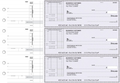 Purple Safety Itemized Invoice Business Checks | BU3-USF01-TNV