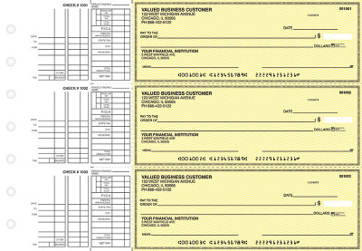 Yellow Safety Multi Purpose Business Checks | BU3-YEL01-DEP