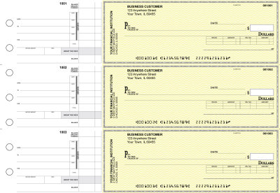 Yellow Safety Invoice Business Checks | BU3-YEL01-INV