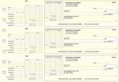 Yellow Knit General Itemized Invoice Business Checks | BU3-YEL02-GII