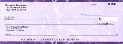 Purple Marble Business Pocket Checks | BUP-UMA01