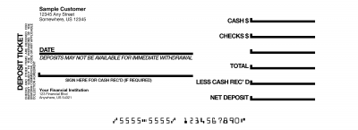 AccuVision Deposit Books | BUP-VIZDEP