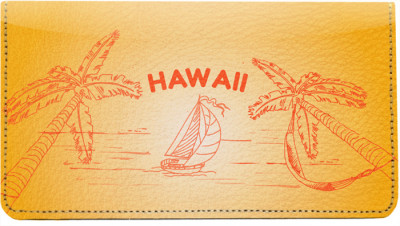 Sail to Paradise Leather Checkbook Cover | CDP-GEP90