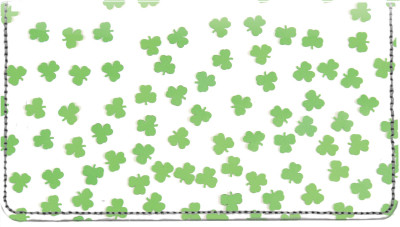 More Clovers Leather Checkbook Cover | CDP-TVL14