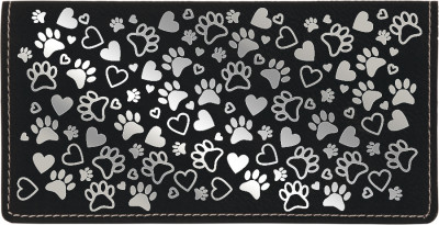 Paw Prints Engraved Leather Cover | CLE-00008