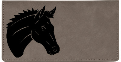 Majestic Horse Engraved Leather Cover | CLE-00012
