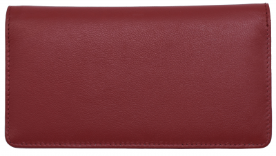 Red Premium Leather Checkbook Cover  | CLG-RED01