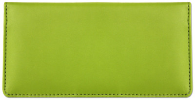 Lime Green Smooth Leather Checkbook Cover | CLP-GRN02