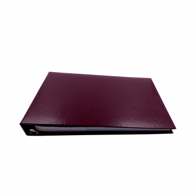 Burgundy Business 7 Ring Check Binder | CVB-BUR01