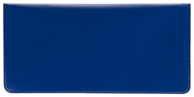 Blue Vinyl Side Tear Checkbook Cover | CVS-BLU01